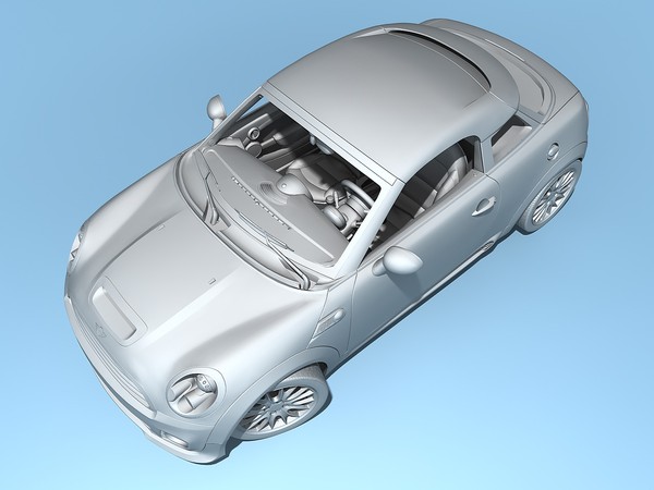 mini coupe concept 2009 3d model - Mini Coupe Concept 2009 by TiRex3D
