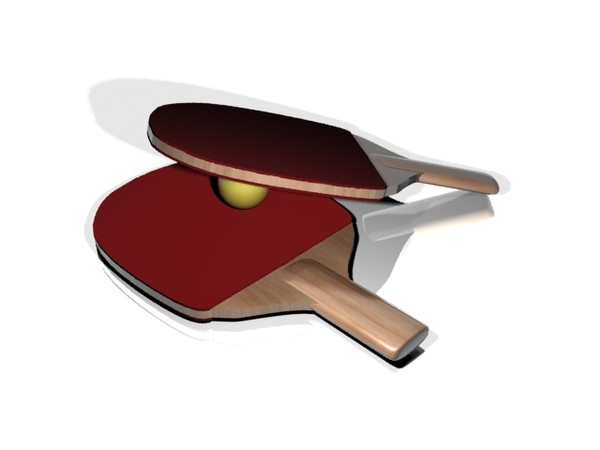 free rackets table tennis 3d model - ping pong racket by robin994