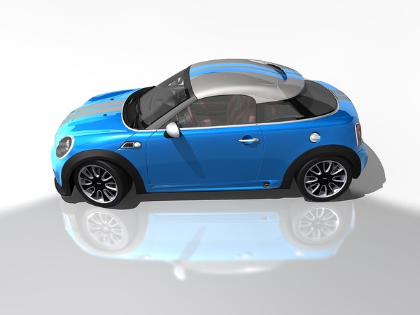 mini coupe concept 2009 3d model - Mini Coupe Concept 2009 by TiRex3D