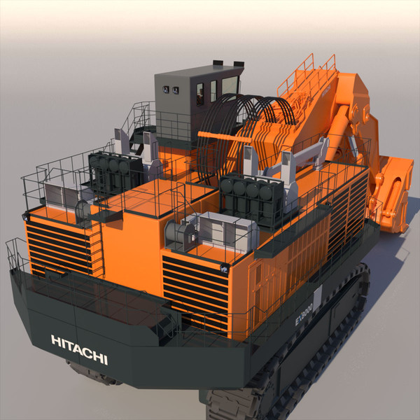hitachi ex8000 3ds - HITACHI EX8000... by ArqArt3D
