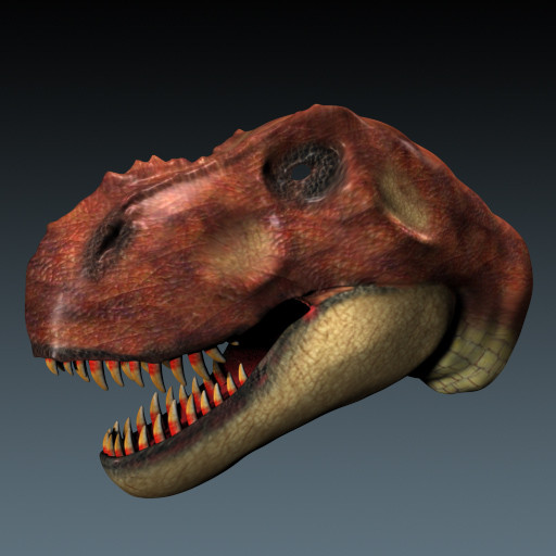 3ds max tyrannosaurus head - Tyrannosaurus Head by shompsik