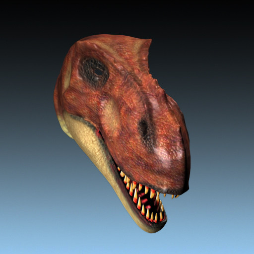 3ds max tyrannosaurus head - Tyrannosaurus Head by shompsik