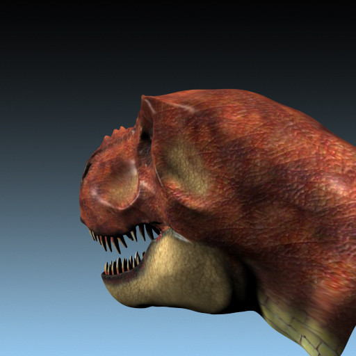 3ds max tyrannosaurus head - Tyrannosaurus Head by shompsik
