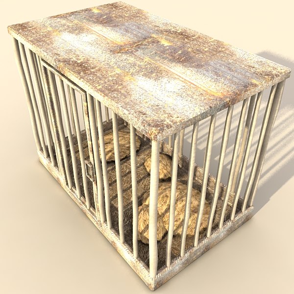 3ds max animal cage - animal cage textured by Litarvan