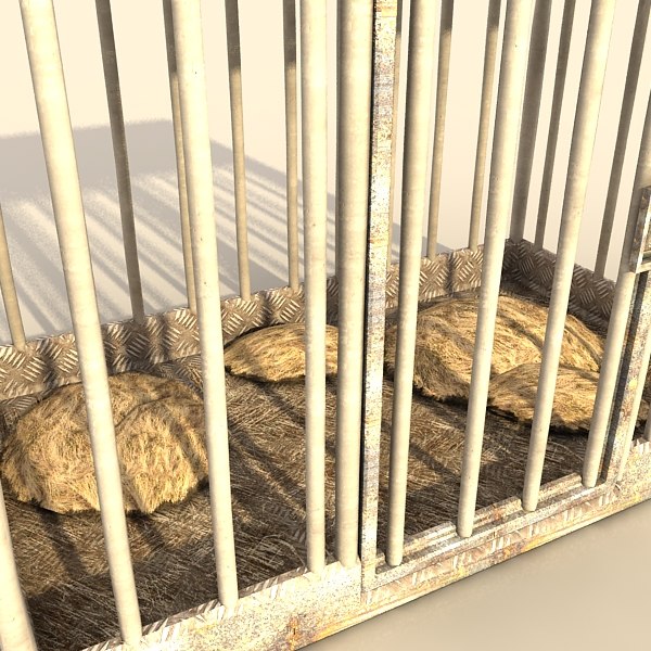 3ds max animal cage - animal cage textured by Litarvan