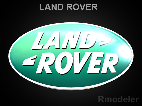 3dsmax logo land rover - Land Rover 3d Logo by Serega Rozhnov