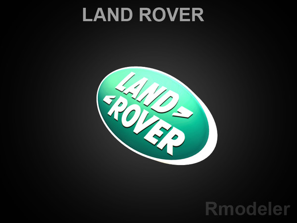 3dsmax logo land rover - Land Rover 3d Logo by Serega Rozhnov