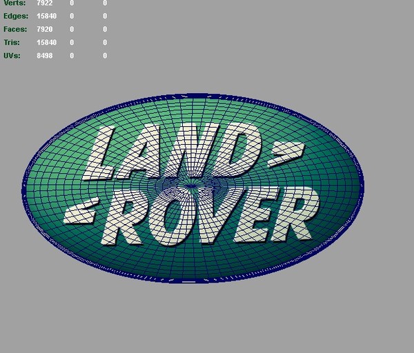 3dsmax logo land rover - Land Rover 3d Logo by Serega Rozhnov