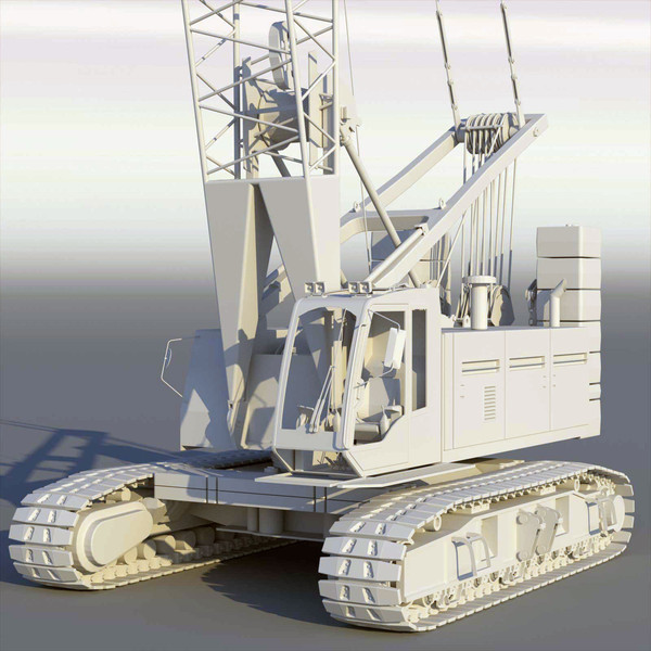 3d liebherr crane model - Liebherr Crawler Crane LR 1100... by ArqArt3D
