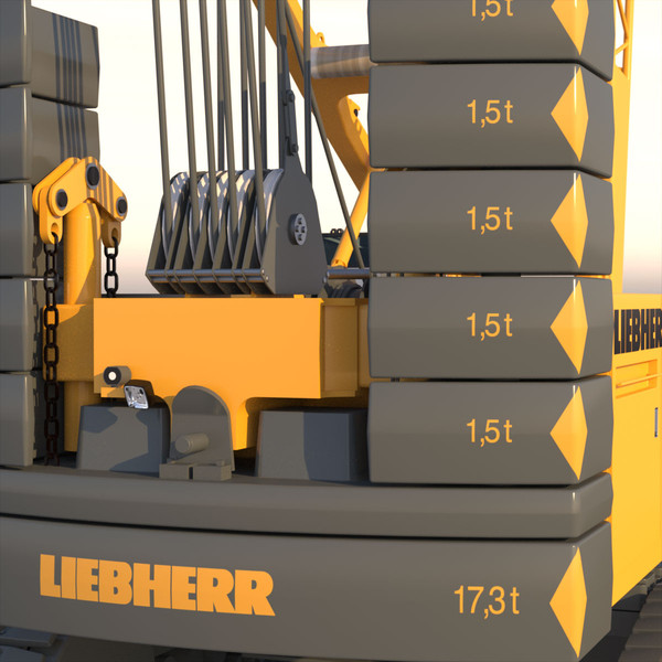3d liebherr crane model - Liebherr Crawler Crane LR 1100... by ArqArt3D