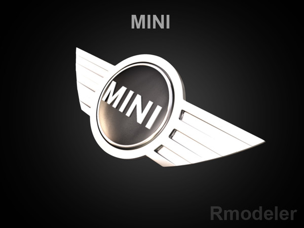 mini car 3d obj - Mini 3d Logo by Serega Rozhnov