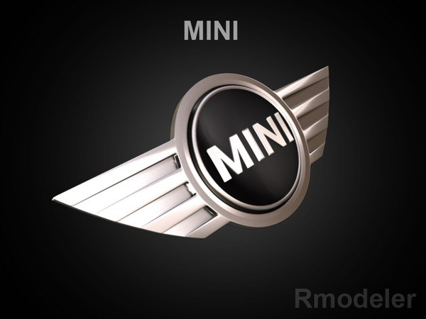 mini car 3d obj - Mini 3d Logo by Serega Rozhnov