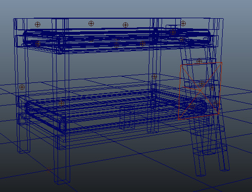 bunk bed bunkbed 3d model - Bunkbed by elijah3d