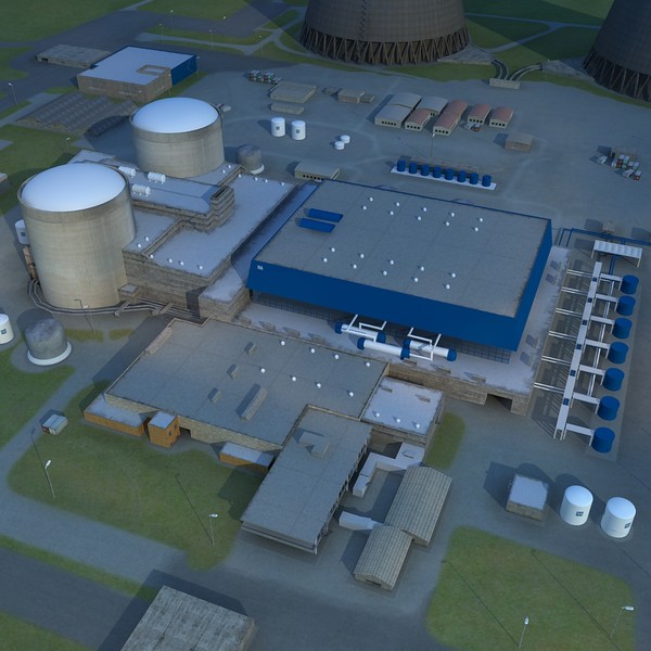 3d nuclear power plant - Watts bar nuclear plant by V1zer