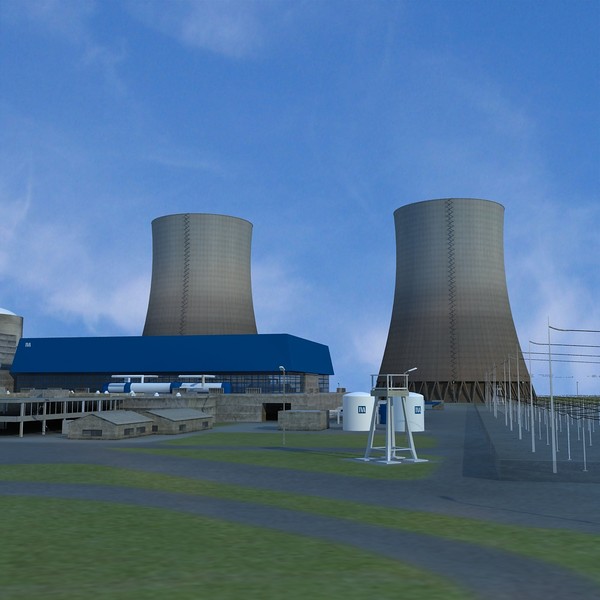 3d nuclear power plant - Watts bar nuclear plant by V1zer