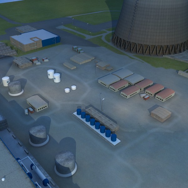 3d nuclear power plant - Watts bar nuclear plant by V1zer