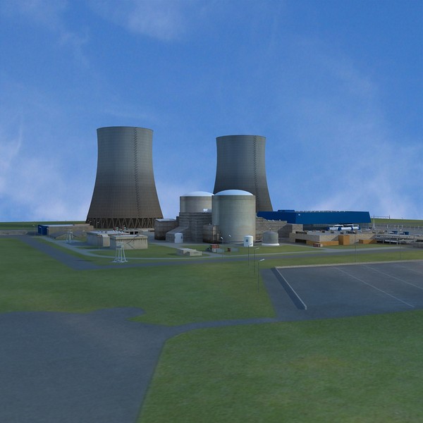 3d nuclear power plant - Watts bar nuclear plant by V1zer