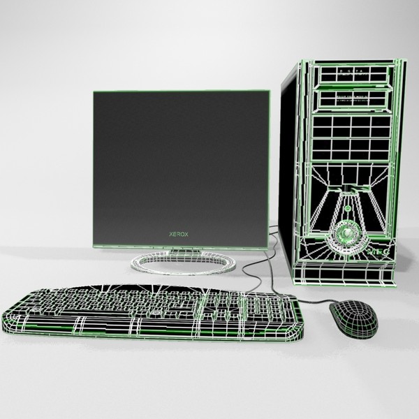 3d model computer modelled - Computer 3d model by PROmax_