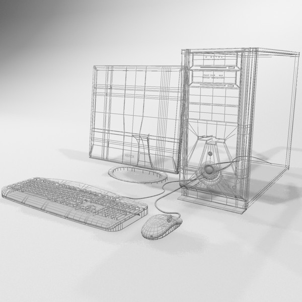 3d model computer modelled - Computer 3d model by PROmax_
