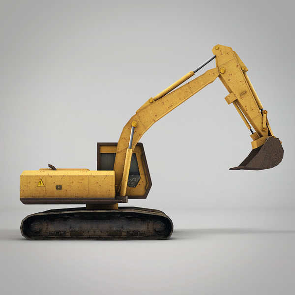 3d industrial excavator model - Excavator by NesAn Studio