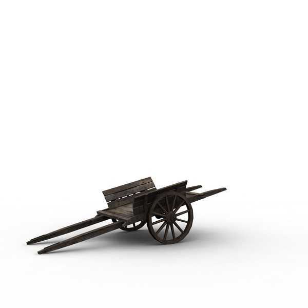 wooden wagon 3d ma - Wooden Wagon by mariusce