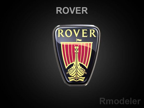 rover car vehicles 3d model - Rover 3d Logo by Serega Rozhnov