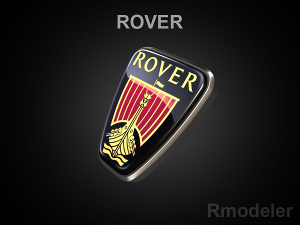 rover car vehicles 3d model - Rover 3d Logo by Serega Rozhnov