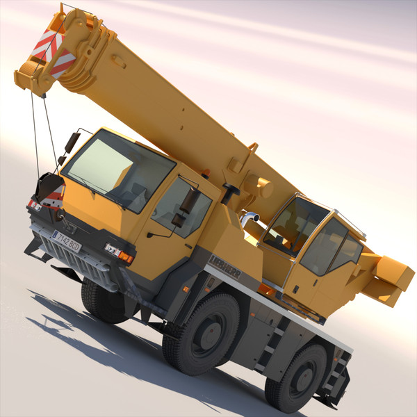 liebherr mobile crane ltm 3d max - Mobile Crane LTM 1040 by ArqArt3D