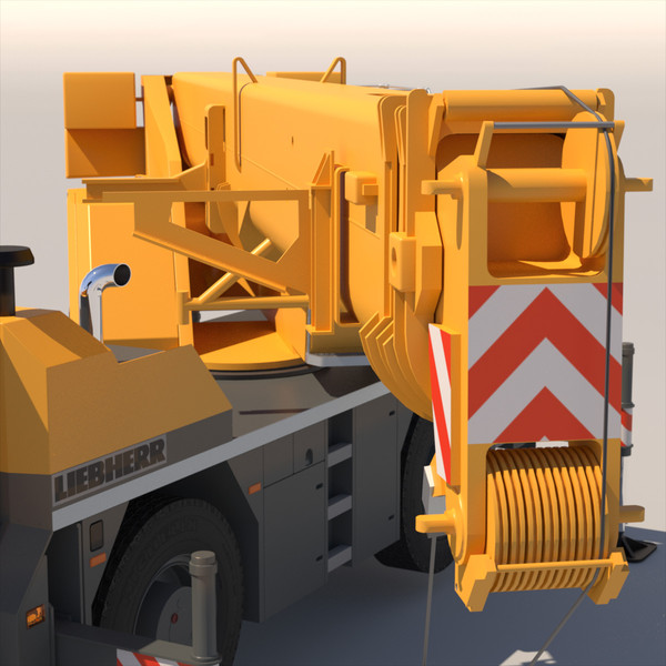 liebherr mobile crane ltm 3d max - Mobile Crane LTM 1040 by ArqArt3D