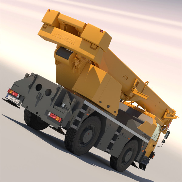 liebherr mobile crane ltm 3d max - Mobile Crane LTM 1040 by ArqArt3D