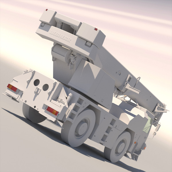 liebherr mobile crane ltm 3d max - Mobile Crane LTM 1040 by ArqArt3D