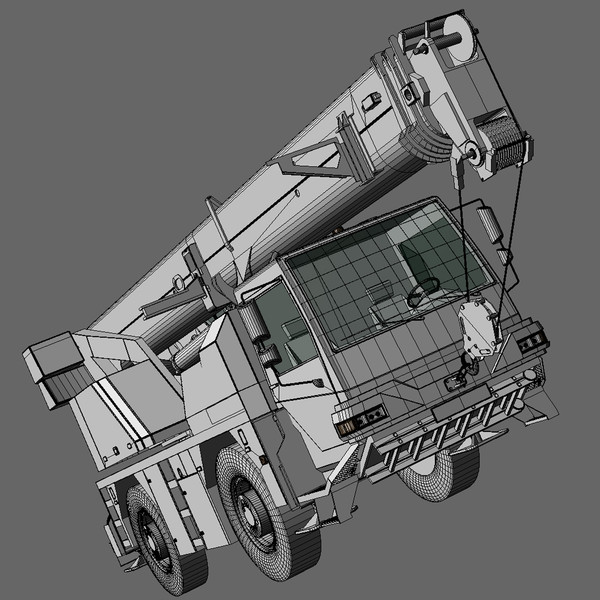 liebherr mobile crane ltm 3d max - Mobile Crane LTM 1040 by ArqArt3D