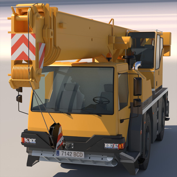liebherr mobile crane ltm 3d max - Mobile Crane LTM 1040 by ArqArt3D