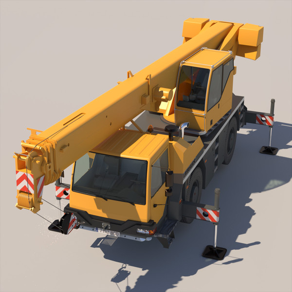 liebherr mobile crane ltm 3d max - Mobile Crane LTM 1040 by ArqArt3D