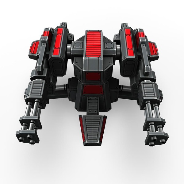mini guns rocket launchers 3d max - 4miniguns_4turrets_3rocketlaunchers.rar by Angryfly