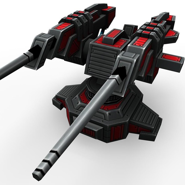 mini guns rocket launchers 3d max - 4miniguns_4turrets_3rocketlaunchers.rar by Angryfly