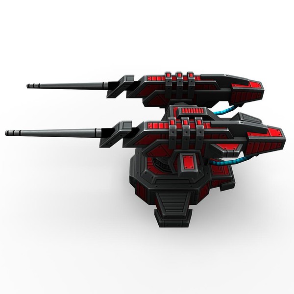 mini guns rocket launchers 3d max - 4miniguns_4turrets_3rocketlaunchers.rar by Angryfly