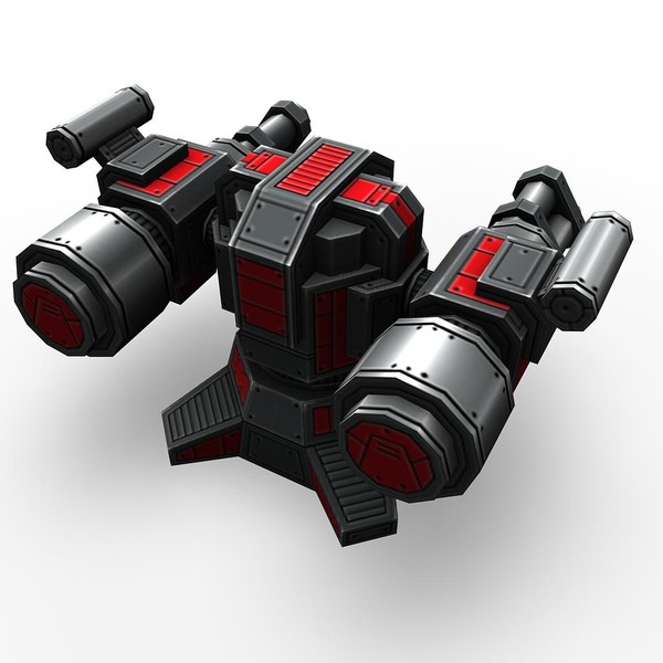 mini guns rocket launchers 3d max - 4miniguns_4turrets_3rocketlaunchers.rar by Angryfly