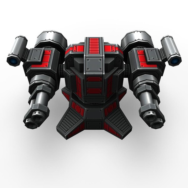 mini guns rocket launchers 3d max - 4miniguns_4turrets_3rocketlaunchers.rar by Angryfly