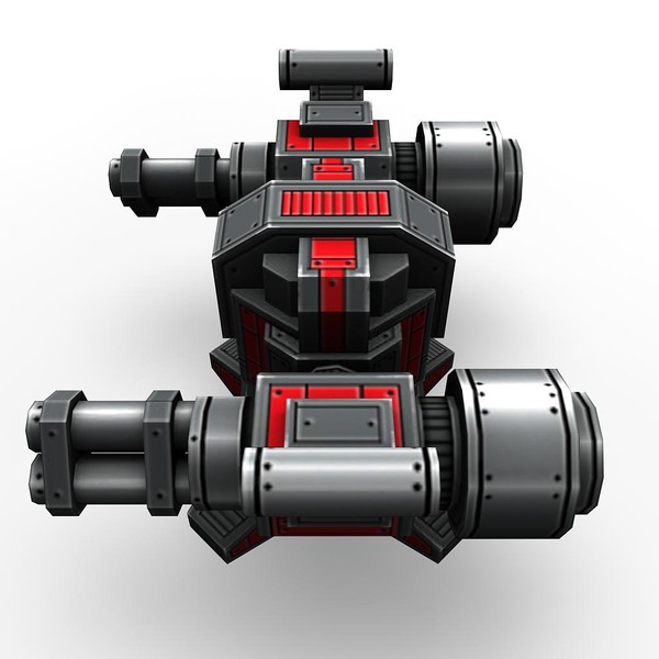 mini guns rocket launchers 3d max - 4miniguns_4turrets_3rocketlaunchers.rar by Angryfly