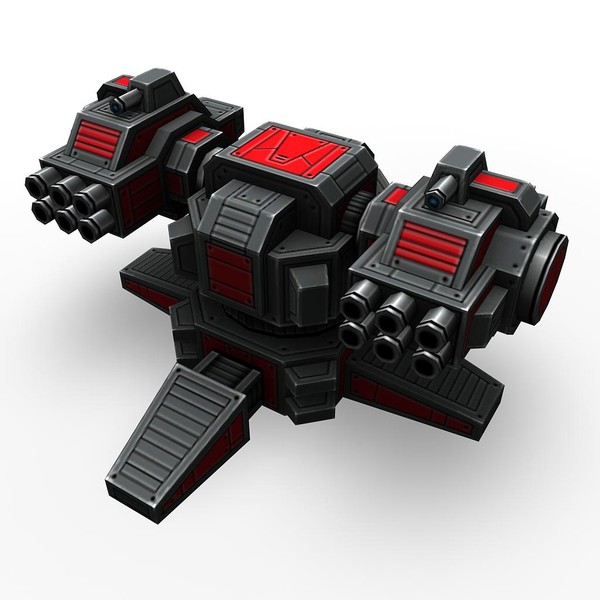 mini guns rocket launchers 3d max - 4miniguns_4turrets_3rocketlaunchers.rar by Angryfly