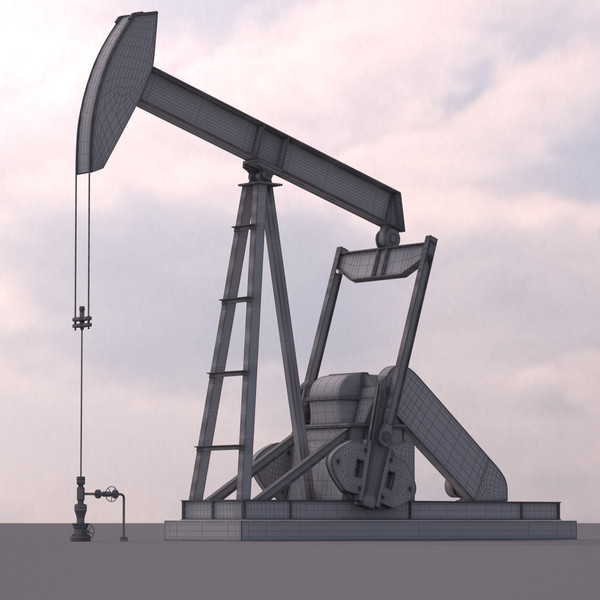 pumpjack rigged 3d model - Pumpjack by RomanPritulyak