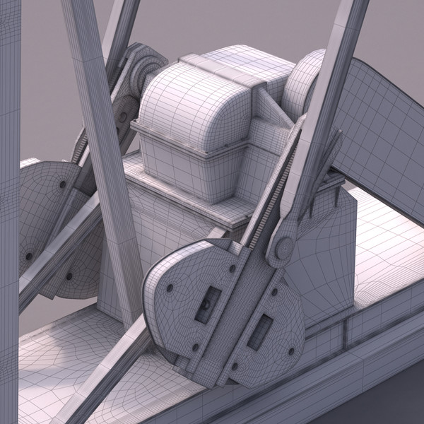 pumpjack rigged 3d model - Pumpjack by RomanPritulyak