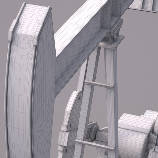 pumpjack rigged 3d model - Pumpjack by RomanPritulyak