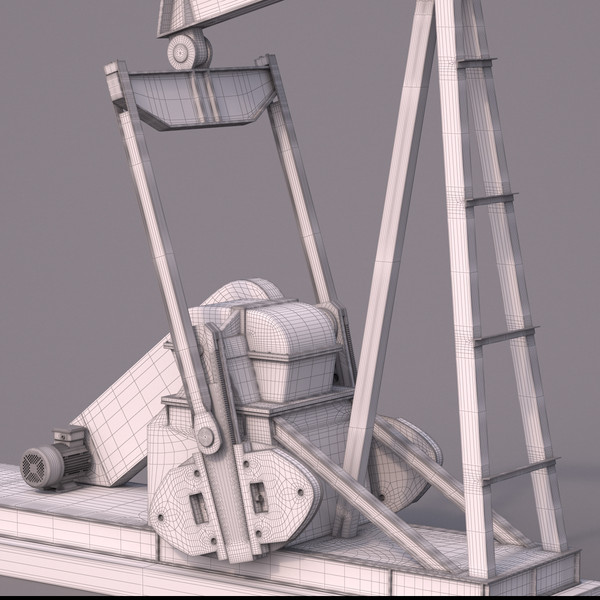 pumpjack rigged 3d model - Pumpjack by RomanPritulyak