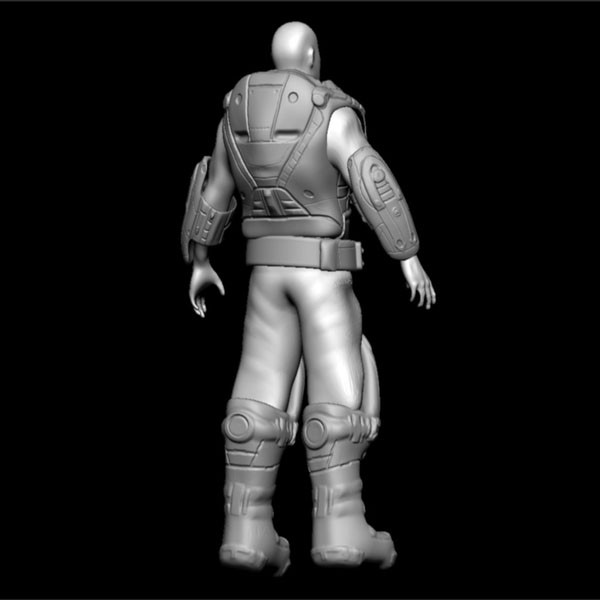 3d model sci fi - Sci Fi Man by Interu2x