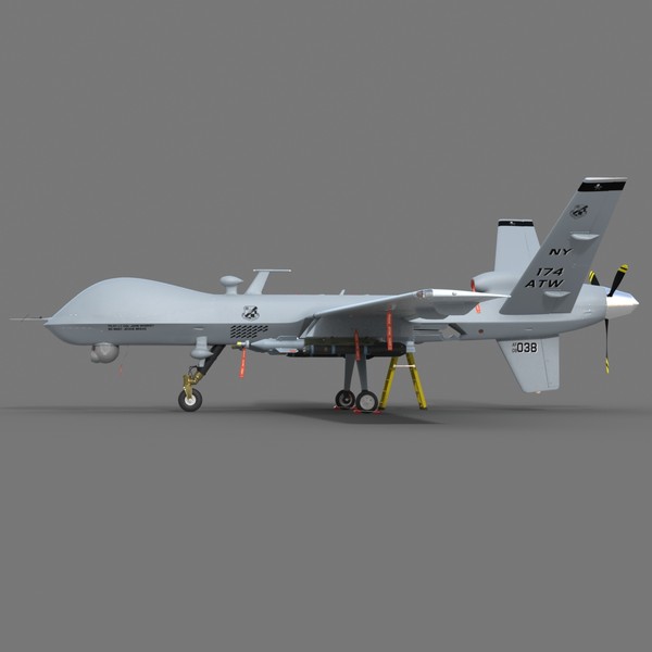 mq-9 predator 3d max - MQ-9 Predator... by HD_Ready