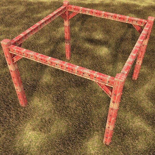 3ds metal girder - metal girder textured by Litarvan