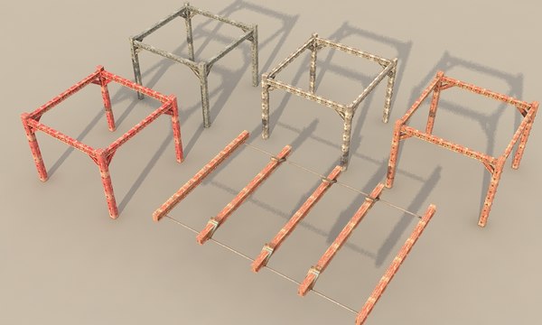 3ds metal girder - metal girder textured by Litarvan