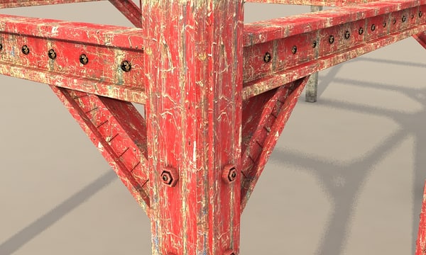 3ds metal girder - metal girder textured by Litarvan
